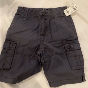 Boys Dark Grey Cargo shorts